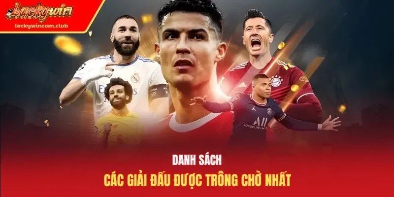 Danh sách các giải đấu được trông chờ nhất